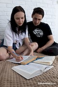 Loli Pop is studying before hot sex happens – WeAreHairy – [1]