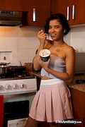 Mery O enjoys ice cream in her kitchen – WeAreHairy – [1]
